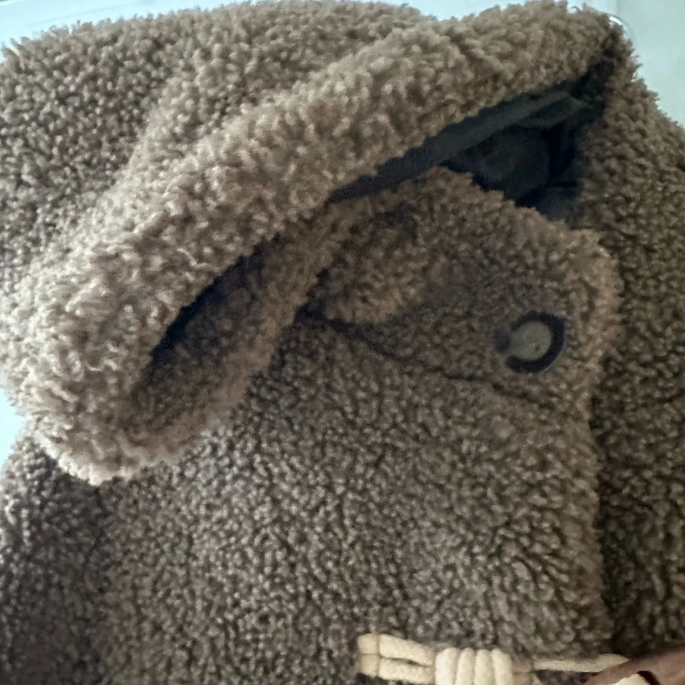 Zara Brown Fleece-Lined Jacket